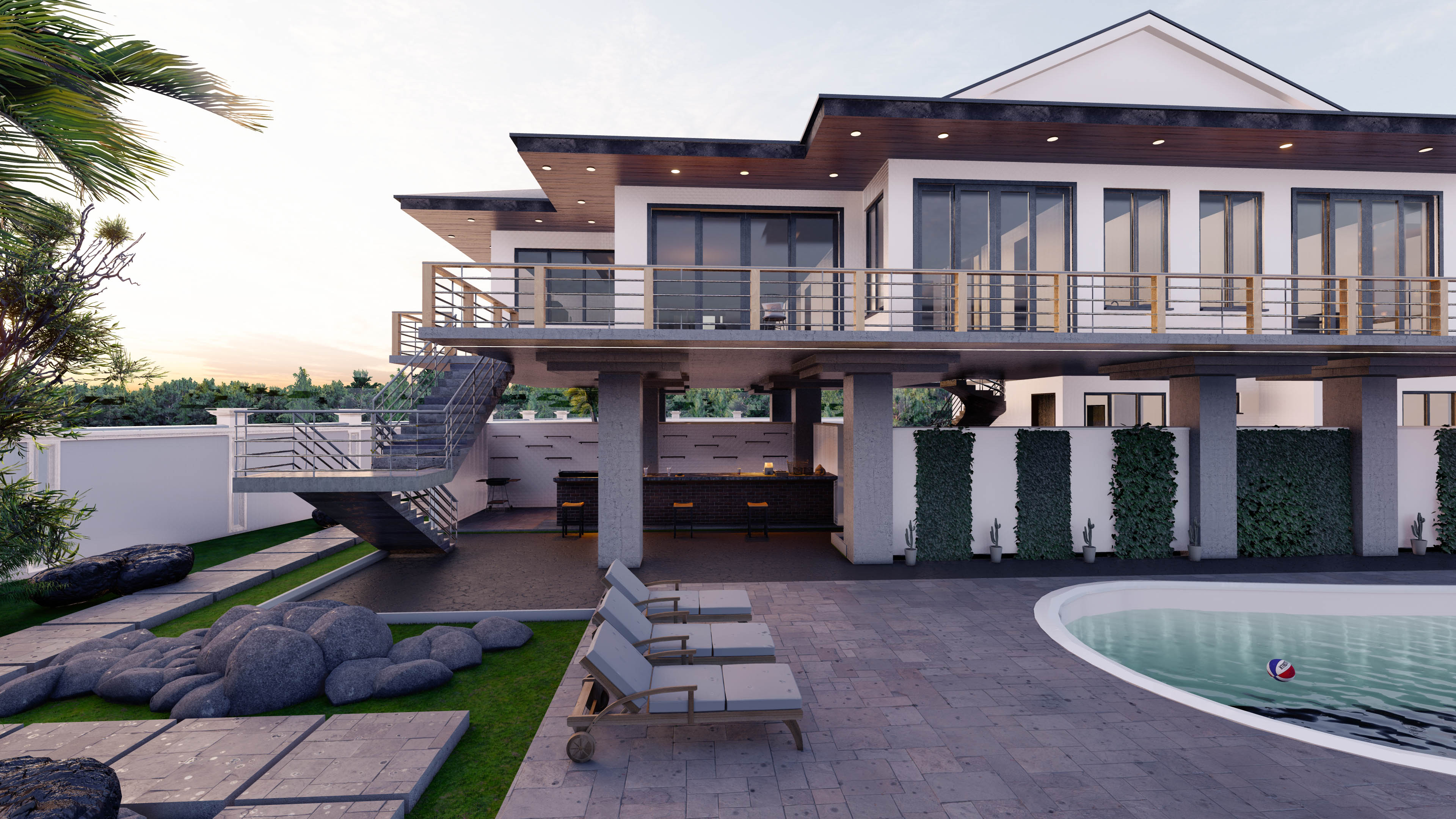 Private Residence, Snake Island, view 3